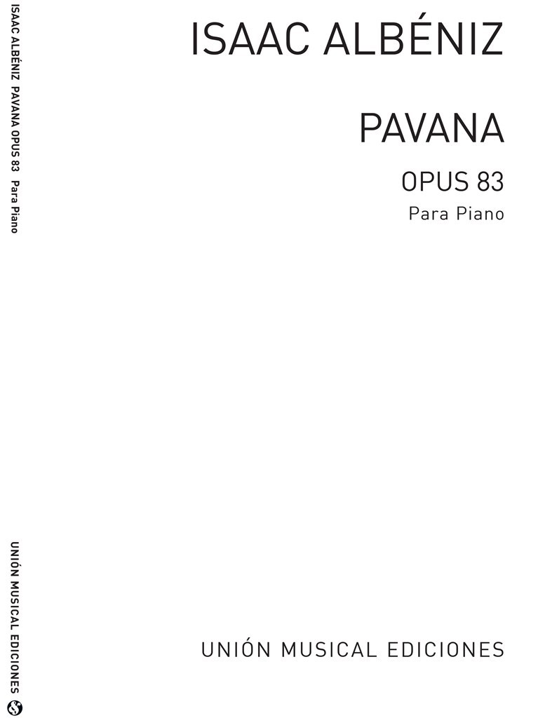 Albeniz Pavana Facil Para Manos Pequenas Op.83